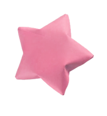 Pink paper star